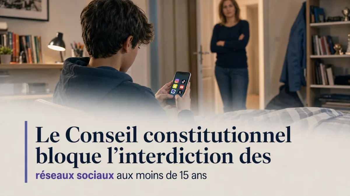 Le Conseil constitutionnel bloque l’interdiction des réseaux sociaux aux moins de 15 ans