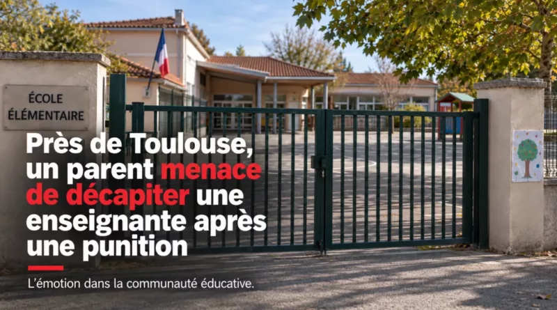 Près de Toulouse, un parent menace de décapiter une enseignante après une punition