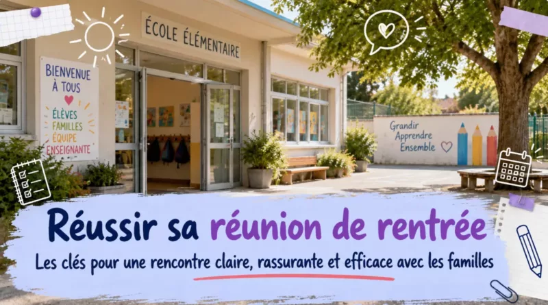 Guide pour réussir la réunion de rentrée avec les parents