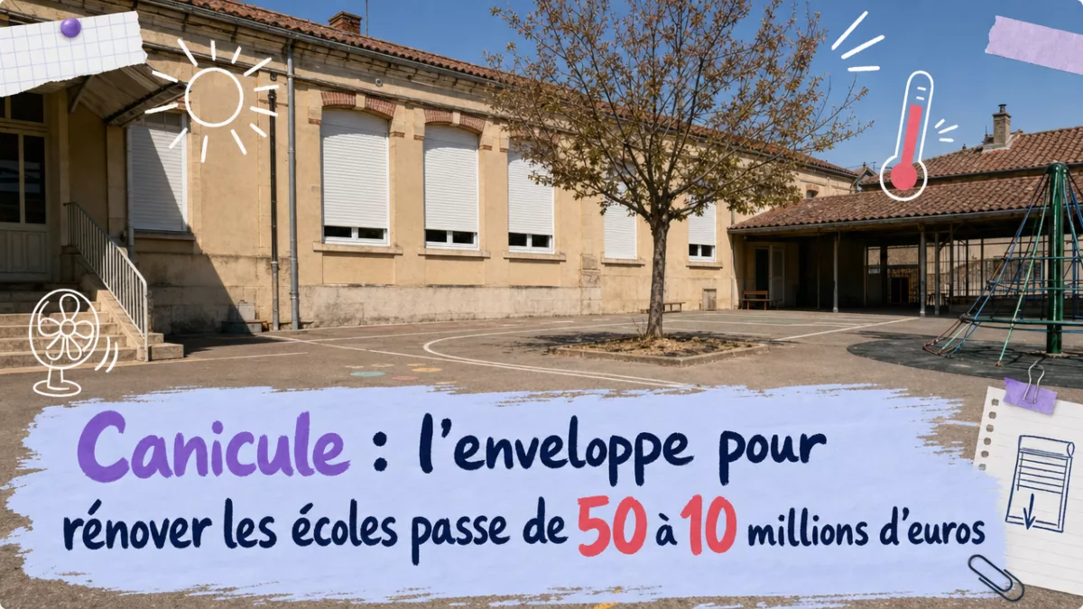 Canicule : l’enveloppe pour rénover les écoles passe de 50 à 10 millions d’euros