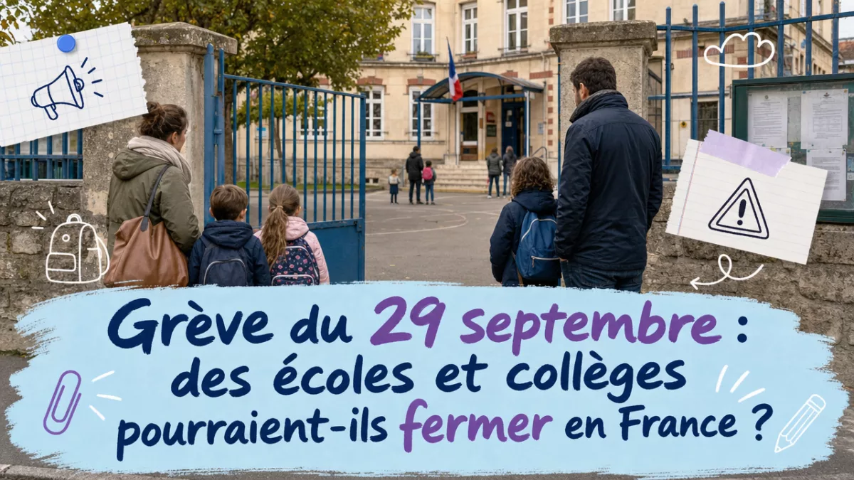 Grève du 29 septembre : des écoles et collèges pourraient-ils fermer en France ?