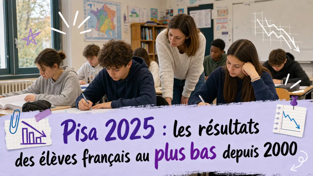 Pisa 2025 : les résultats des élèves français au plus bas depuis 2000