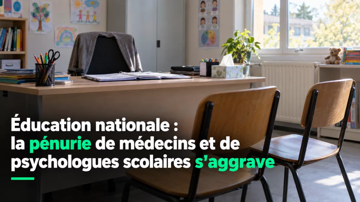 Éducation nationale : la pénurie de médecins et de psychologues scolaires s’aggrave
