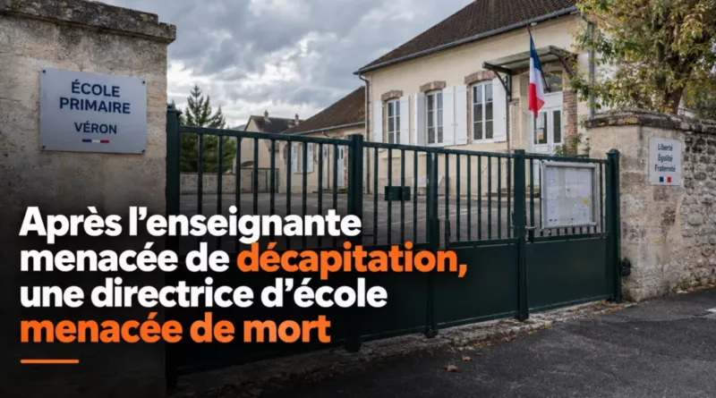 Après l’enseignante menacée de décapitation, une directrice d’école menacée de mort