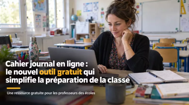 Cahier journal en ligne : le nouvel outil gratuit qui simplifie la préparation de la classe