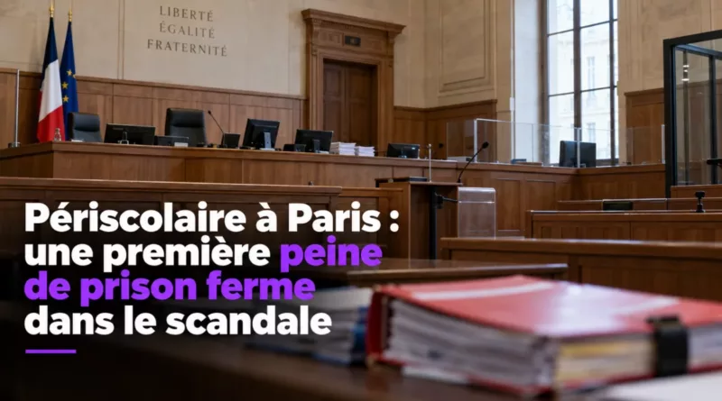 Périscolaire à Paris : une première peine de prison ferme dans le scandale