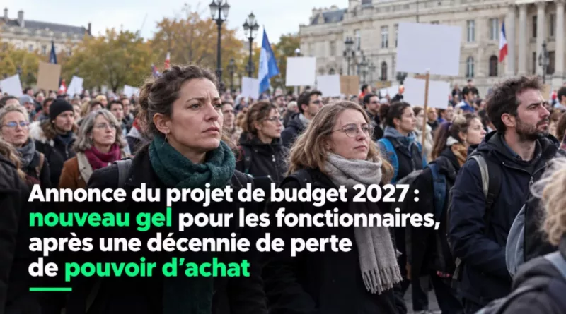 Annonce du projet de budget 2027 : nouveau gel pour les fonctionnaires, après une décennie de perte de pouvoir d’achat