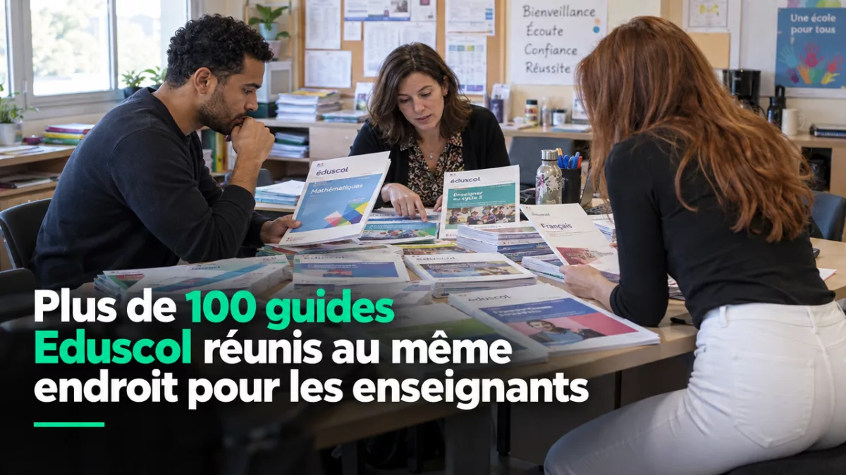 Plus de 100 guides Eduscol réunis au même endroit pour les enseignants