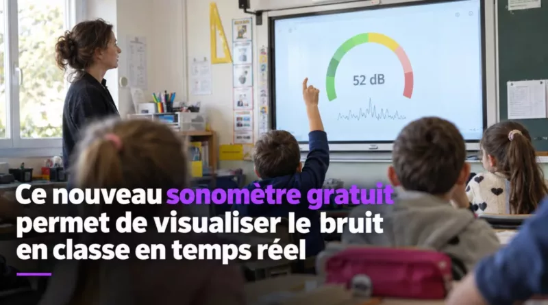 Ce nouveau sonomètre gratuit permet de visualiser le bruit en classe en temps réel