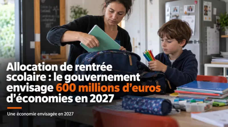 Allocation de rentrée scolaire : le gouvernement envisage 600 millions d’euros d’économies en 2027
