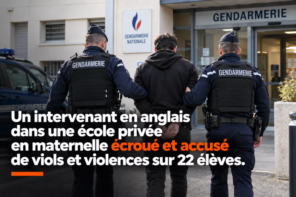 Violences et agressions sexuelles présumées sur 22 enfants de maternelle dans une école privée: un intervenant en anglais placé en détention provisoire