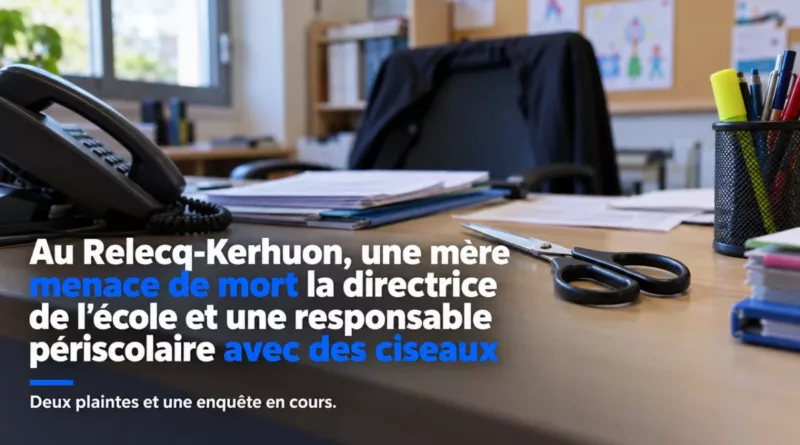 Au Relecq-Kerhuon, une mère menace de mort la directrice de l’école et une responsable périscolaire avec des ciseaux