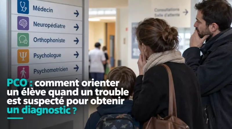 PCO : comment orienter un élève quand un trouble est suspecté pour obtenir un diagnostic ?