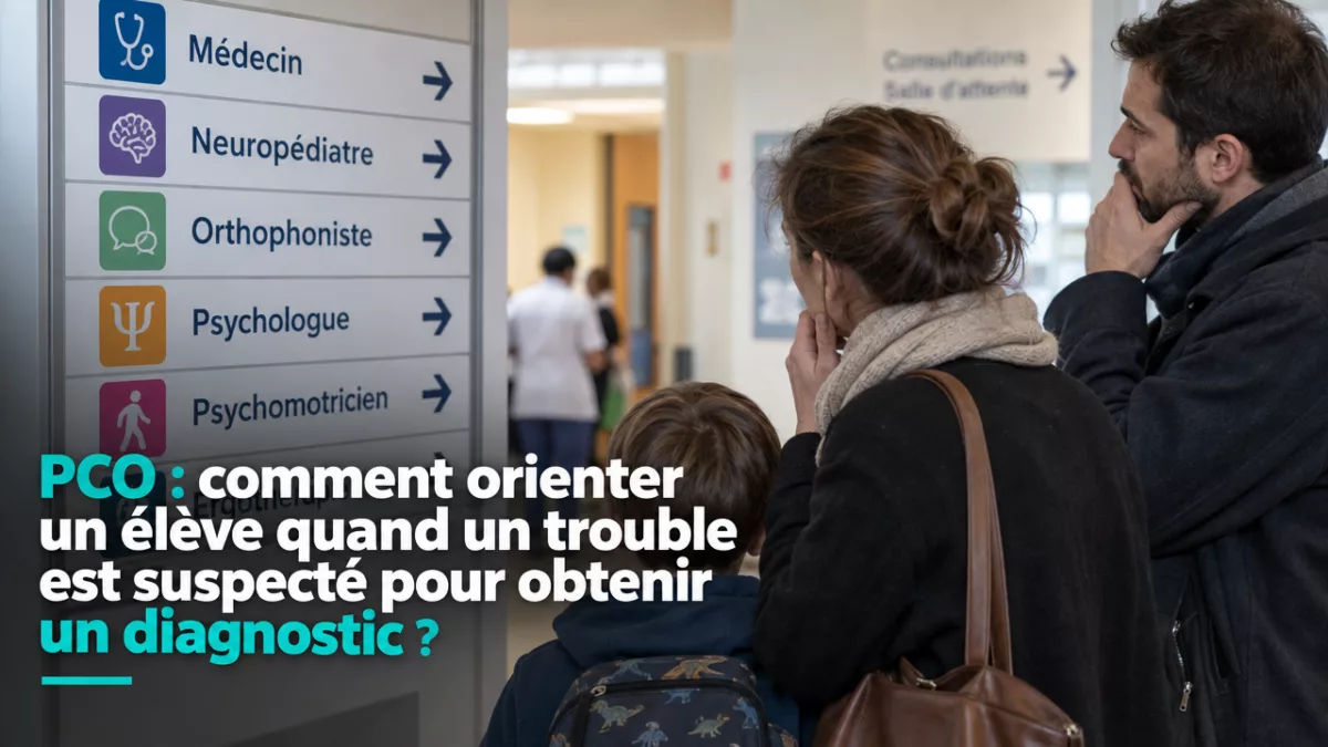 PCO : comment orienter un élève quand un trouble est suspecté pour obtenir un diagnostic ?