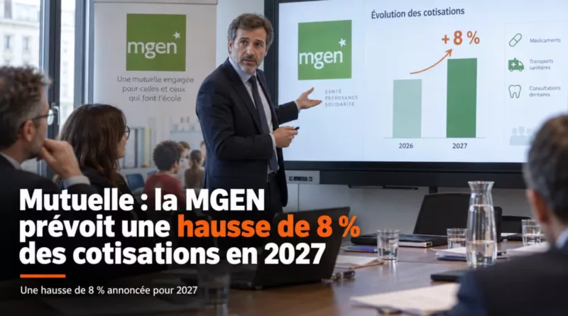 Mutuelle : la MGEN prévoit une hausse de 8 % des cotisations en 2027