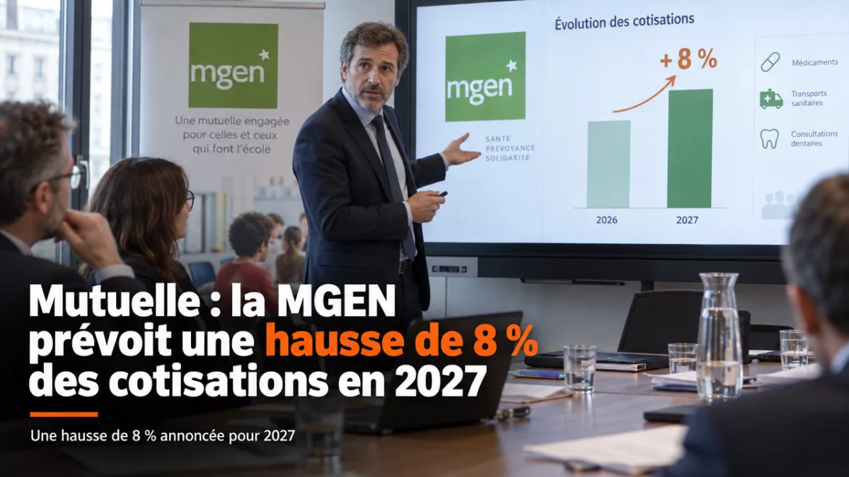 Mutuelle : la MGEN prévoit une hausse de 8 % des cotisations en 2027
