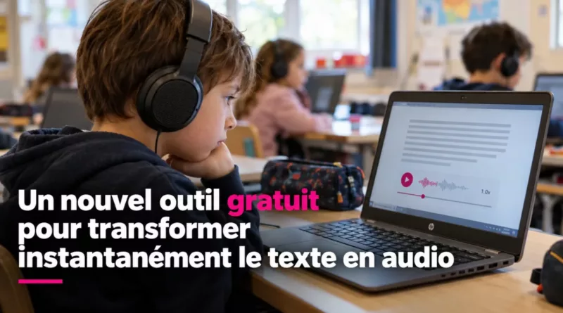 Un nouvel outil gratuit pour transformer instantanément le texte en audio