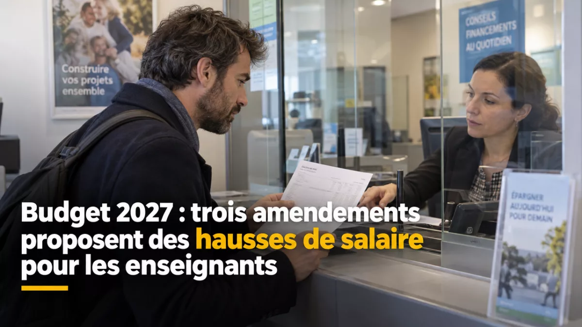 Budget 2027 : trois amendements proposent des hausses de salaire pour les enseignants