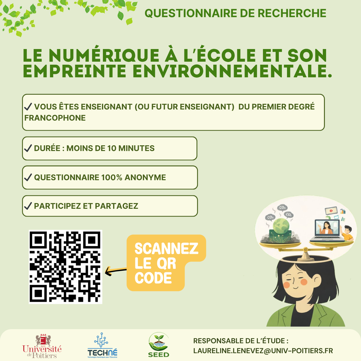 Affiche à imprimer-QR code